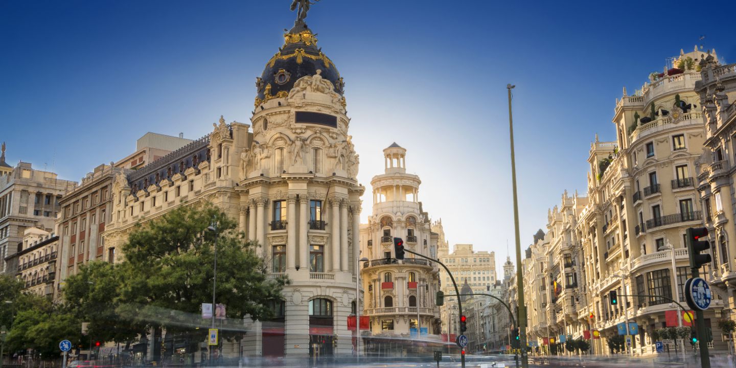 City scene in Madrid